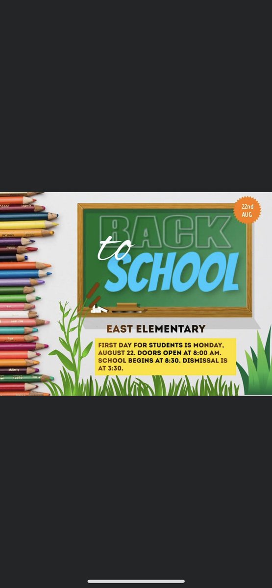 EastElementary's tweet photo. #BackToSchool #EastLeads https://t.co/D9yJjJXmeB