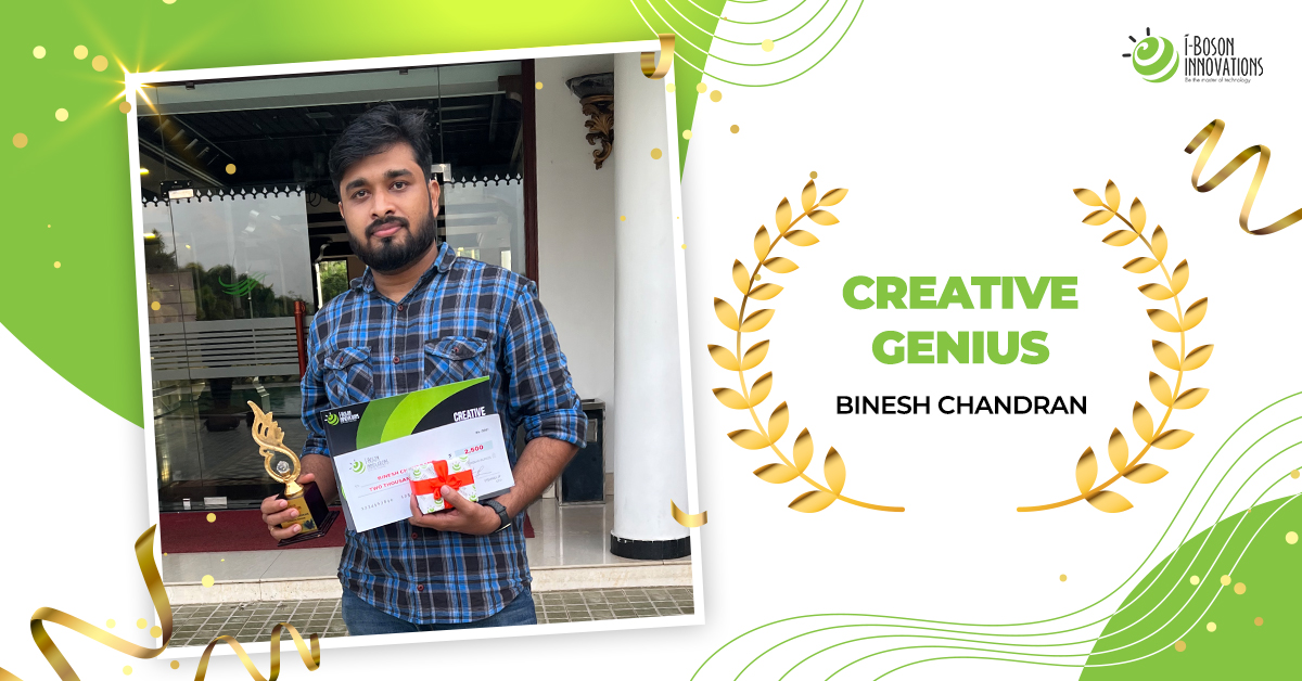ibosoninnov's tweet photo. Congratulations @BineshChandran5 for Winning the Creative Genius Award! Keep on Amazing us with your #Creative Works!
#designer #designeraward #iboson #Congratulations https://t.co/wOjPbSfSnw
