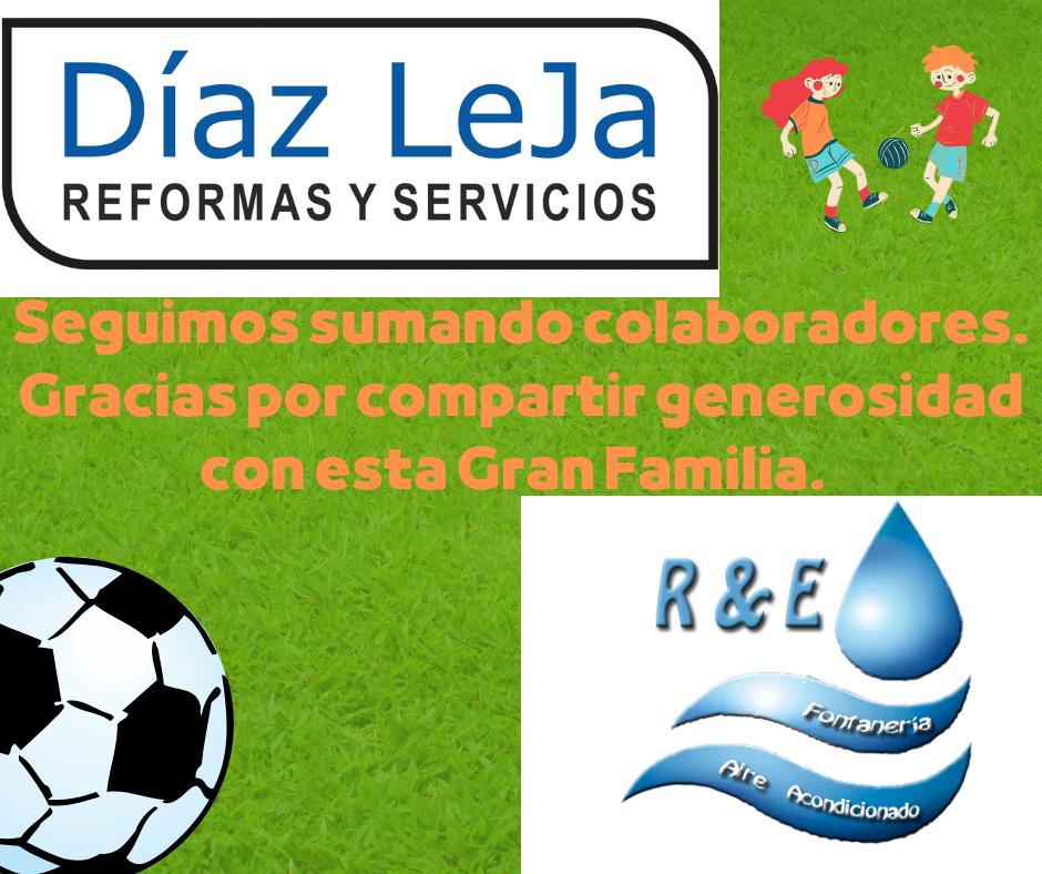📢 Nos complace anunciar a dos de nuestras empresas colaboradoras, muchas gracias por formar parte de nuestro proyecto deportivo junto a todo/as  nuestros niño/as. 

#reformas Díaz Leja
#R&amp;Efontaneríayaireacondicionado
#udpiletassomostodos