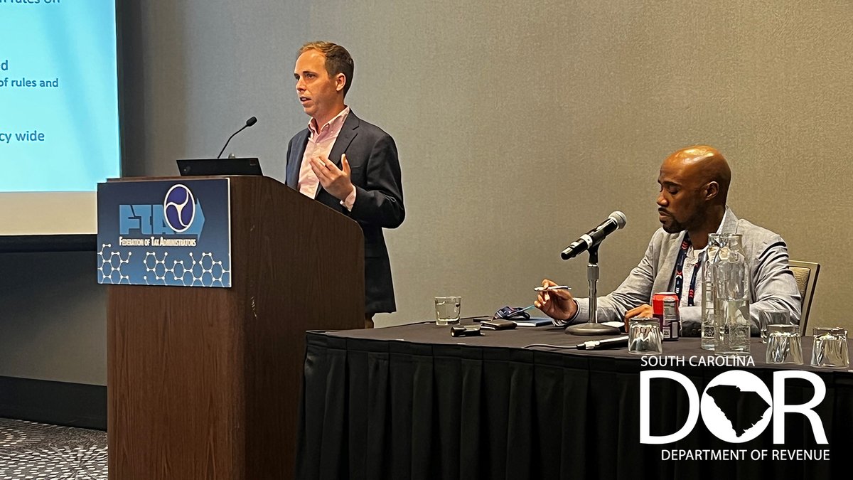 theSCDOR's tweet photo. 📹 Our Training team was excited to present on the ways they've used videography to enhance our agency's cybersecurity awareness at the FTA's 2022 Technology Expo in Portland, Ore.
▶️ #teamSCDOR is always looking for the next generation of innovators >>> https://t.co/H00TRL92zG https://t.co/Lr8o4w9VZ5