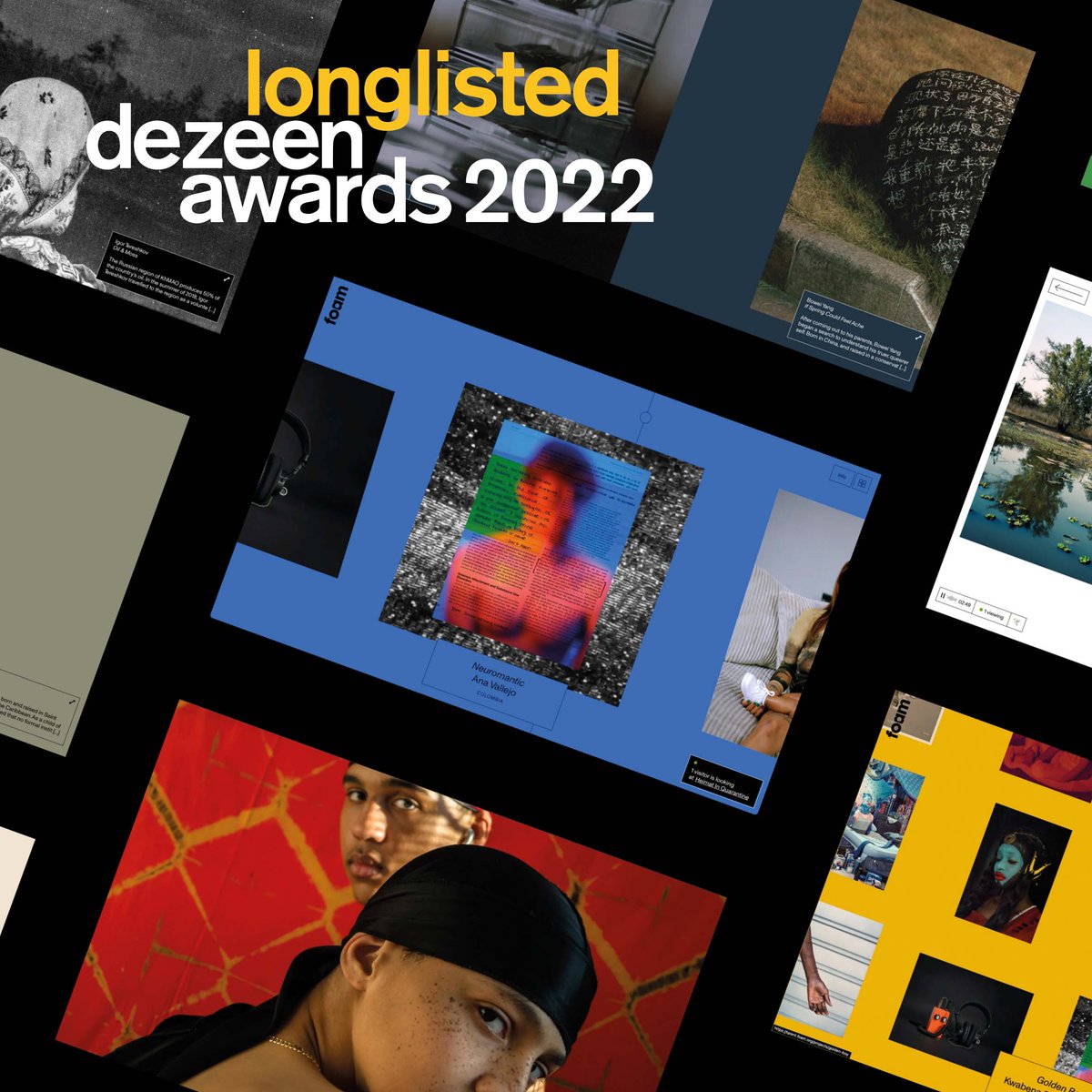 The digital exhibition we created with @foam_amsterdam & @Foam_magazine to showcase young artists has been longlisted for Website of the year by the @dezeenawards! → dezeen.com/awards/2022/lo…