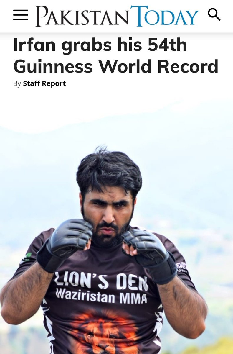 congratulation to our shining Star <a href="/irfanmehsoodgwr/">Irfan Mehsood</a> on  his 54th Guinness world record
requested to Pak media give a channce in headlines and make a stories about irfan achievements 
<a href="/geonews_sport/">Geo News Sport</a>
<a href="/Dawn_News/">DawnNews</a>
<a href="/92newschannel/">92 News HD Plus</a>
#irfanmehsood
#guinnessworldrecord
<a href="/GWR/">Guinness World Records</a>