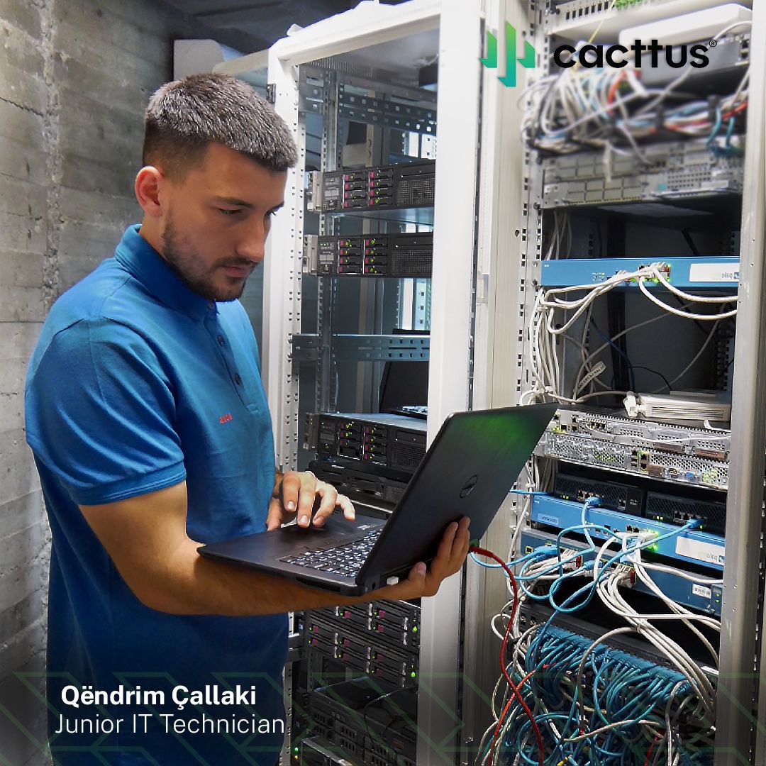 Cacttus_Sha's tweet photo. Meet Qëndrim Çallaki, our new Junior IT Technician.

Known for his upbeat personality and jokes, Qëndrim is also one of our most dedicated colleagues.

Learn more about our job opportunities at: https://t.co/VckrDnP9gC https://t.co/lotOjwXzr7