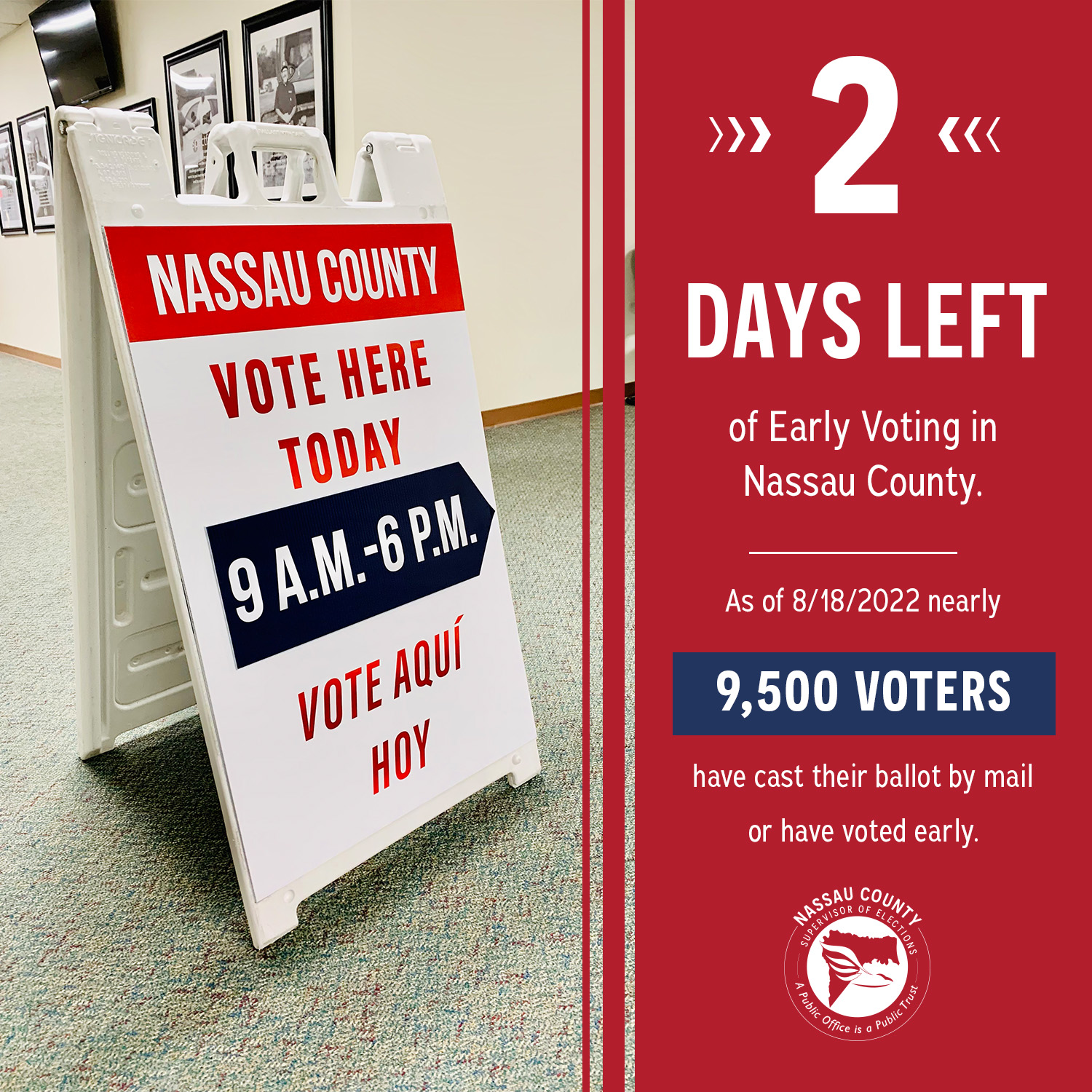 Nassau County Supervisor of Elections on Twitter "Early Voting in