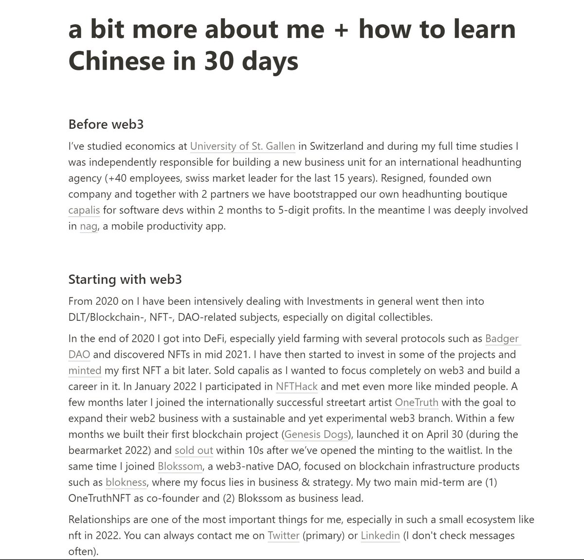 robinkunz_'s tweet photo. Since I do a lot of calls, I created an #openbio, which I share before a meeting. Imo you can get into a conversation relatively quickly this way & deep dive on relevant topics.
Plus added some personal ressources. Might be helpful
👉 https://t.co/wcdLcgCIni https://t.co/gWVZCzBlwm