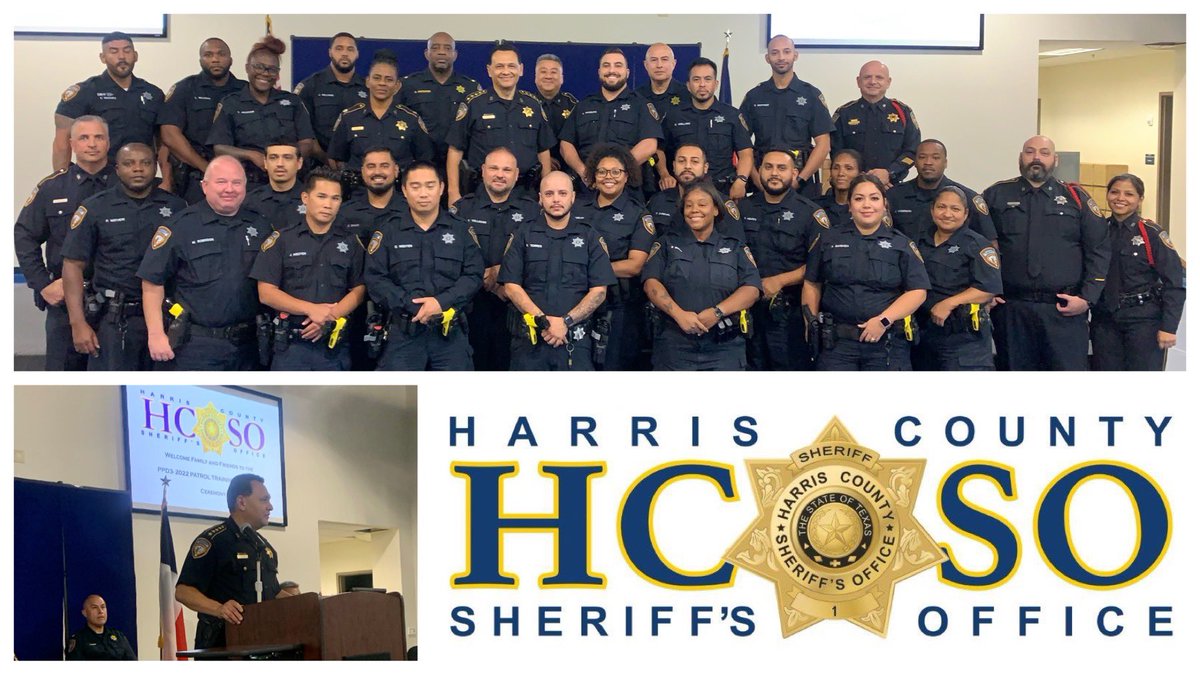 HCSO_MikeLee's tweet photo. Congratulations to the 2️⃣4️⃣ Lateral Deputies who graduated this week from the @HCSOTexas Academy &amp; are now headed to the streets to Protect &amp; Serve.  Thank you for stepping up and doing your part to make #HarrisCountySafe https://t.co/v5D4gMN2J0