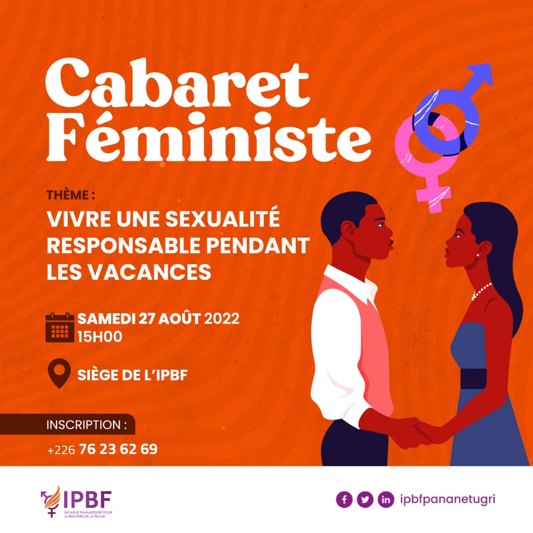 Les vacances ouvrent souvent les portes à des expériences sexuelles chez les jeunes. Il est nécessaire que le sujet de la sexualité responsable soit donc abordé pendant cette période. Dans ce sens, nous organisons notre Cabaret Féministe du 27 août prochain. Soyez des nôtres !