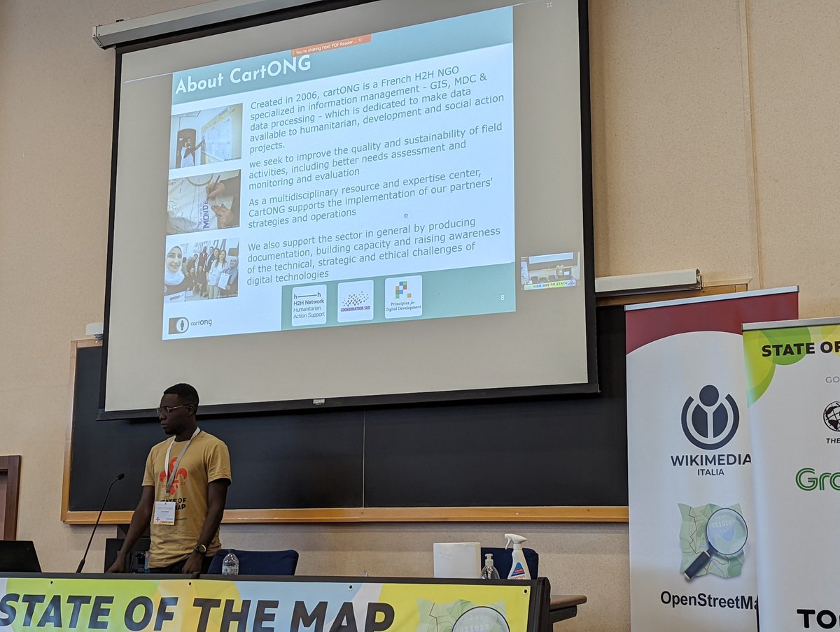 Great to hear from Luc Kpogbe on mapping for climate change response. Would be great to do this in Tanzania too. #SotM2022