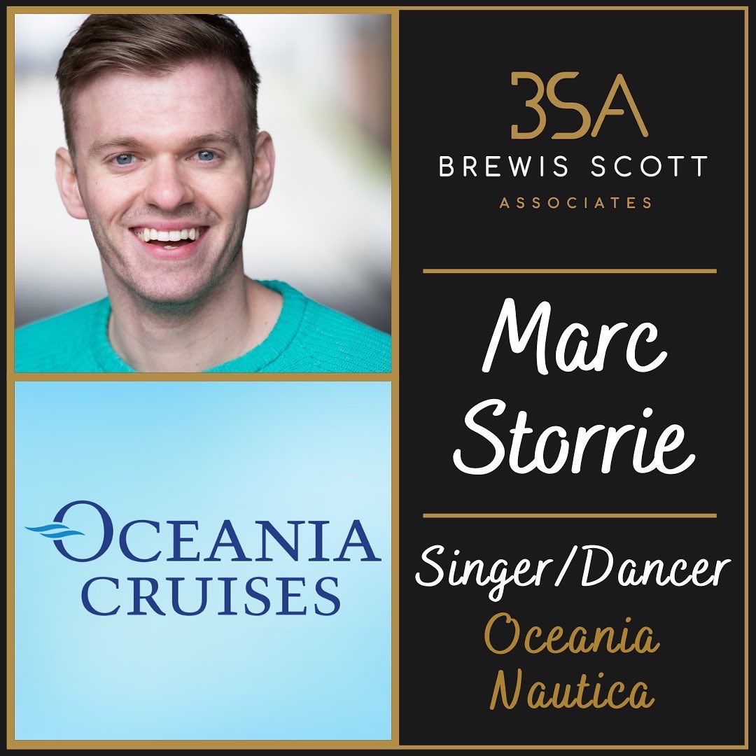 BSATalent's tweet photo. Our wonderful @Aaron_Archer_ &amp; @Marc_Storrie join ships for Norwegian Creative Studios. 

Aaron will be a Singer/Dancer on board Regent Seven Seas Splendor and Marc joins as Singer/Dancer for Oceania Nautica. https://t.co/82j3hGqeXd