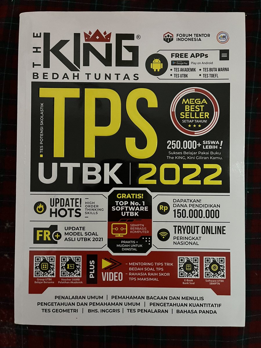 simlaylaaa's tweet photo. [HELP RT/LIKE]
WTS // WANT TO SELL
📍Medan 

1. The King TPS UTBK 2022 (very good condi) 80k
2. Wangsit Geografi 2022 (udah terjawab sampe bab 6 dari 14 bab) 45k
3. Sikat UTBK GO 2020 (very good cond) 60k
4. Tim Guru Indonesia Top One Soshum ( good cond) 70k

*DM FOR BUYING https://t.co/uaoXzNgI4d