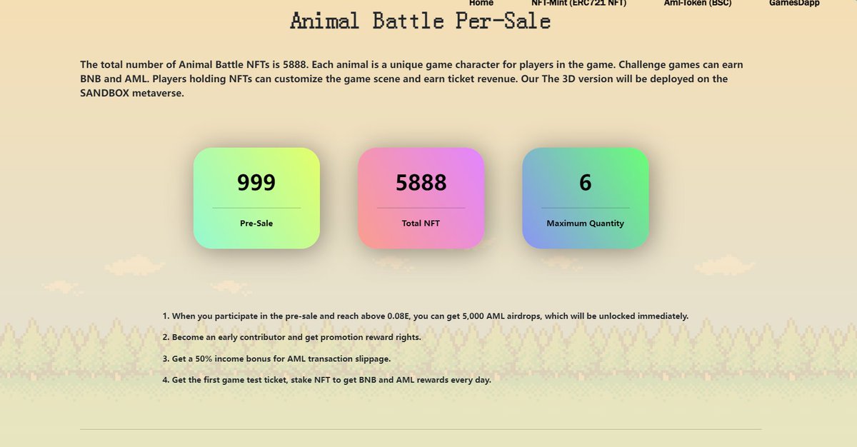 AnimalBattle3's tweet photo. Our pre-sale NFT has been launched. Let's start this carnival party!
https://t.co/gnzN8EgjAn https://t.co/ZizdnyXIbL