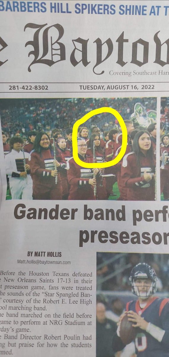 1_MrsHines_only's tweet photo. Proud Mom moment!! My son and his amazing peers of the Lee High School marching band played the Star Spangled Banner at the Texans vs. Saints game this past Saturday pre kick off. They were amazing!! Only freshman in his section. #SoSoBlessed https://t.co/cqYxe3wLRl