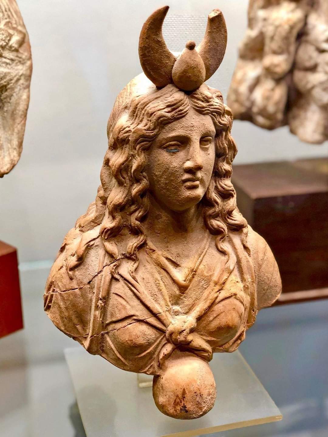 ArchaeoHistories on Twitter "Roman terracotta bust of the moon