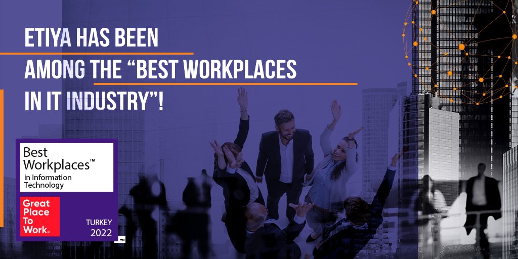 We are so excited to announce that we have taken our place among the 'Best Workplaces in Information Technology”! Many thanks to all our colleagues, who make Etiya what it is today! #WeAreGreat #GreatPlaceToWork #BestWorkplaces #CompanyCulture #Etiya #ExceedEveryday
