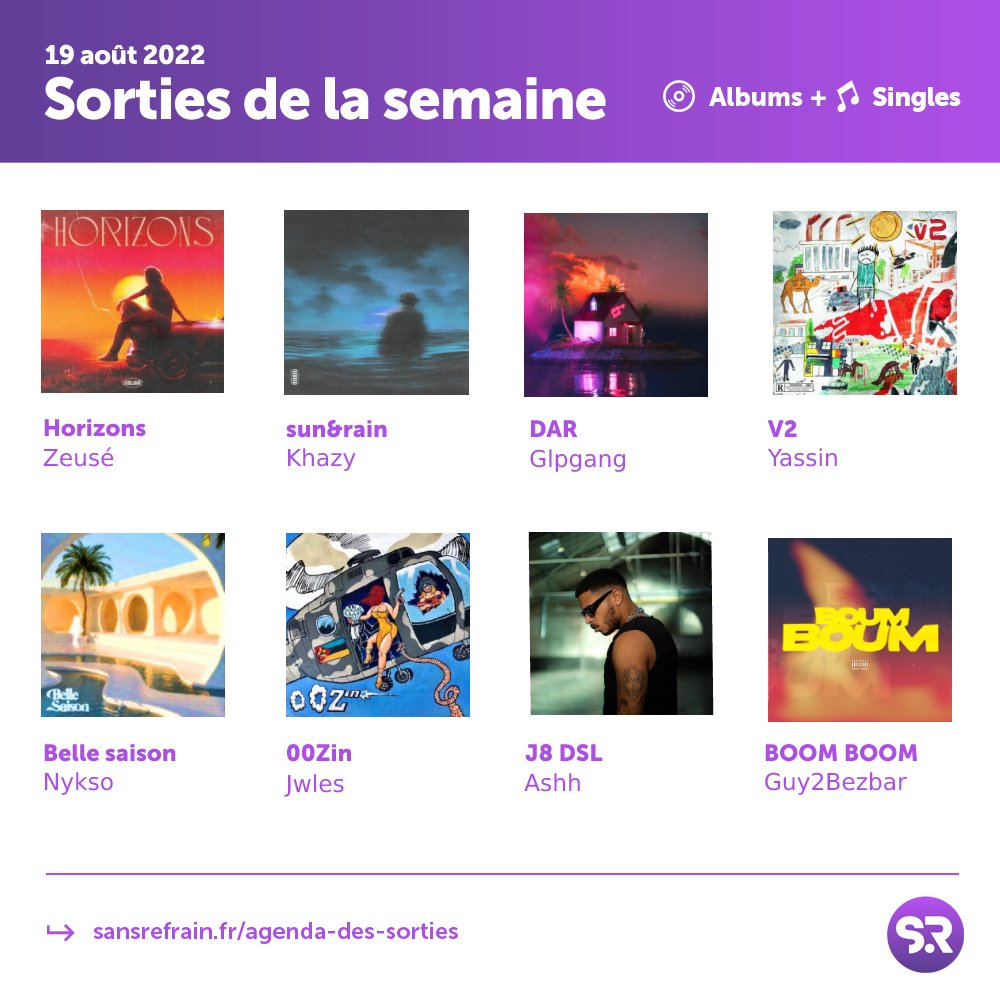 Sorties de la semaine 🗓️