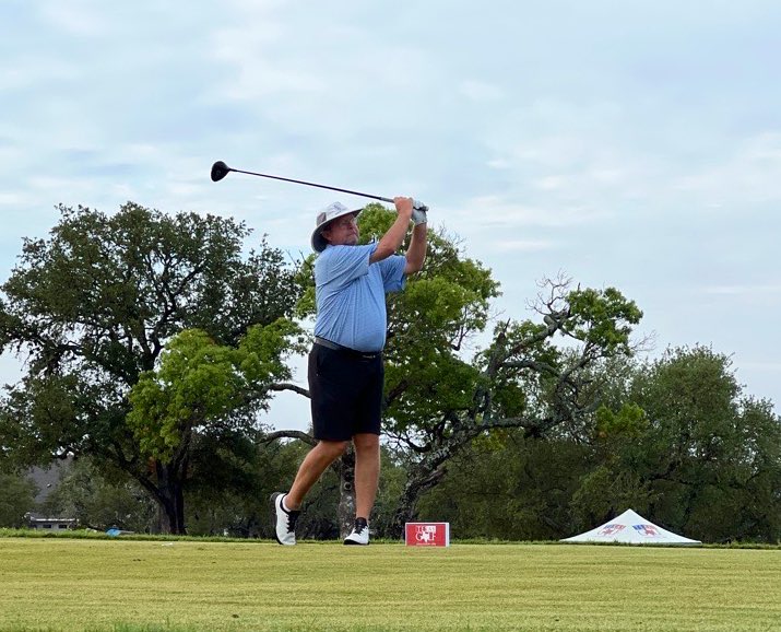 TexasGolfAssoc's tweet photo. And we’re off! The #Texas4Ball is officially underway as players make their way through many of the most scenic holes in the state at Comanche Trace ☀️

🔗Follow along today: https://t.co/wNhNvjOgg4 https://t.co/GpWNf0Gpcy