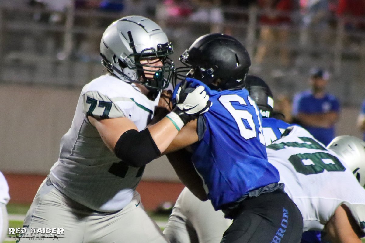 BenjaminGolan's tweet photo. 2024 Reedy OL Max Anderson (@MaxAnders0n1) got bigger over the off-season + it shows in his physicality coming off the ball

Texas Tech, Texas A&amp;M, LSU, Baylor &amp; more have already offered the #Rivals250 prospect

Full interview coming to @RedRaiderSports

https://t.co/M5wTrSos2u https://t.co/XpAZq74JMj