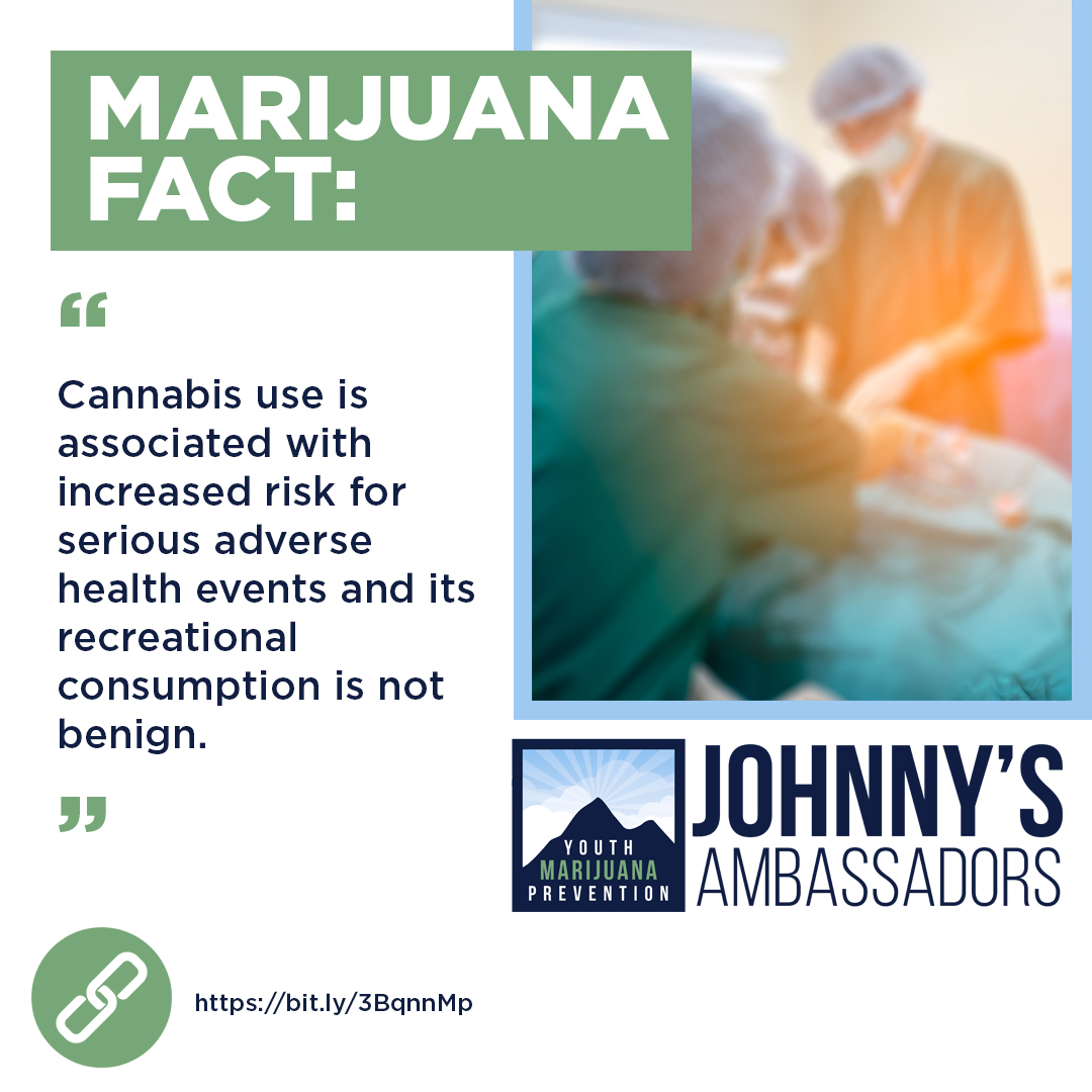 JohnnyKStack's tweet photo. MARIJUANA FRIDAY FACT: “Cannabis use is associated with increased risk for serious adverse health events and its recreational consumption is not benign.” https://t.co/uS7wKjAUpc https://t.co/49TKHVF65Z