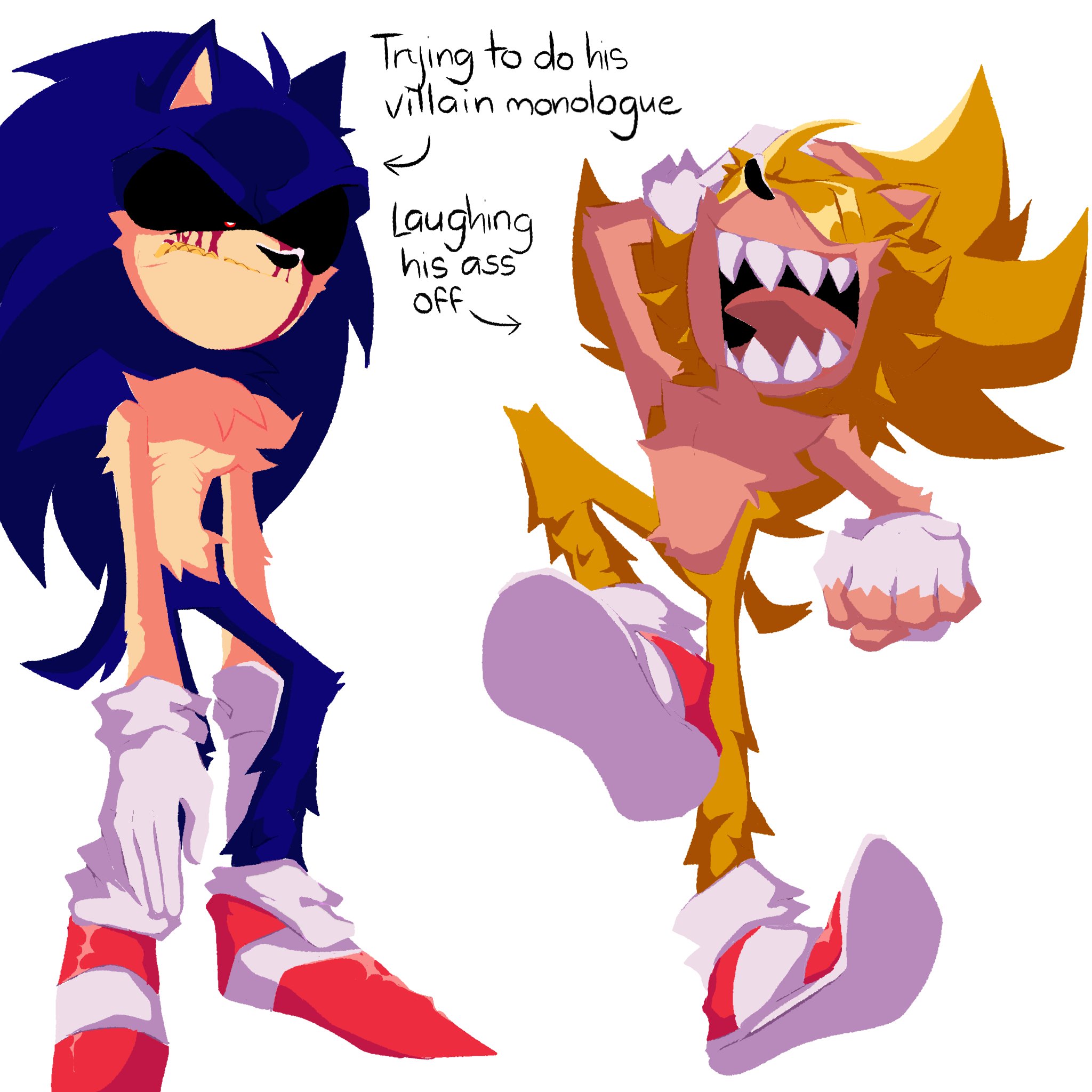 fleetway sonic and sonic exe beef｜TikTok Search