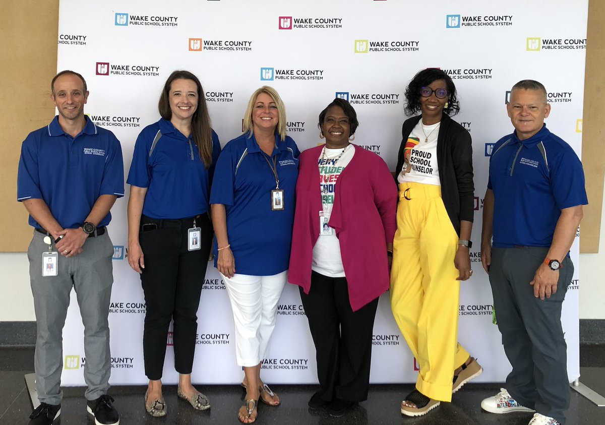 The school counseling team is ready to Kick Off the new school year! #wakecounselorsarethebestcounselors #teamwcpss #wcpss