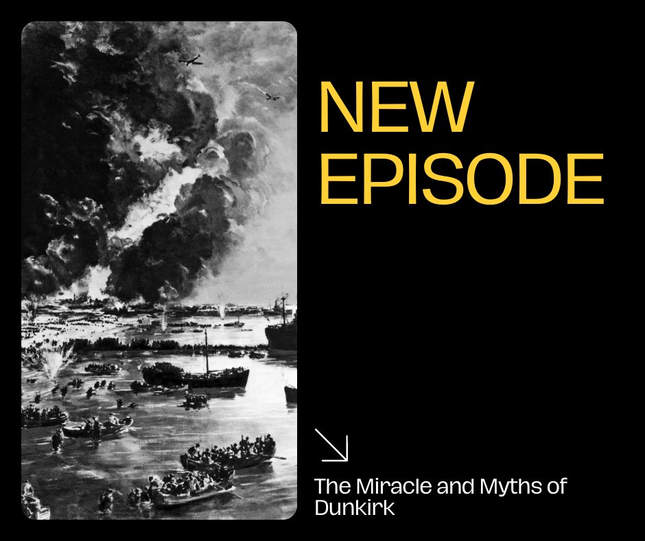 PastIsNowPod's tweet image. NEW EPISODE🚨

Today, I am joined by Paul Bristow from the @Dunkirk1940M museum to discuss the many myths that surround one of the spectacular events of not just the Second World War, but the 20th century.

Find it on Spotify, Apple Podcasts or the link in the bio! #ThePastIsNow