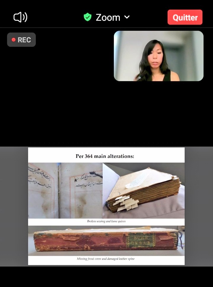 ImenB19's tweet photo. Thank you @CBL_Dublin for the
excellent presentation about "Feathers and features of an Indian manuscript" https://t.co/7gEcGWB8fp