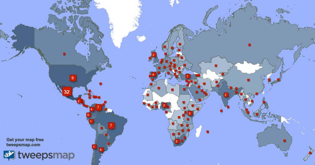 Tengo 9 nuevos seguidores, desde Estados Unidos, y más durante la última semana tweepsmap.com/!1000redes_