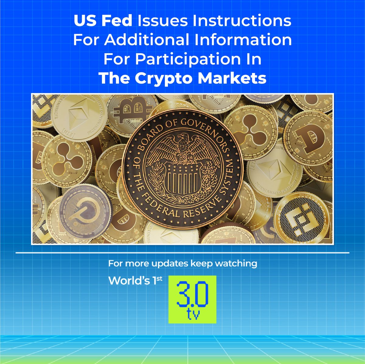 reallive3tv's tweet photo. US Fed Issues Instructions For Additional Information For Participation In The Crypto Markets
.
.
https://t.co/xqucoLQk5K
๐ฑDownload App: https://t.co/EIOGChRZ8g
.
๐ท๏ธ #Cryptotv #3verse #US #CryptMarkets #Fed #activities #nft #nftcommunity https://t.co/qJFXD0962f