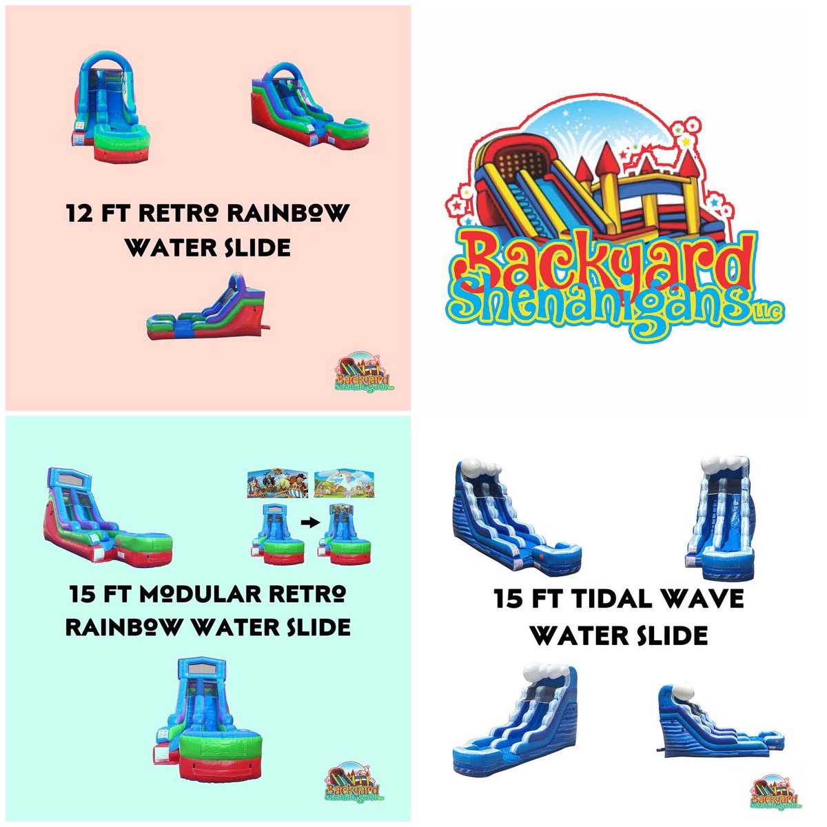 BYShenanigans's tweet image. ✨Happy FriYAY✨ The weekend is FINALLY here 🤩 Make sure you book with @BYShananigans for your next event/party. We have bounce houses &amp;amp; water slides 😬

👀Something NEW COMING SOON👀

Call or text us today to book for your next event/party (336) 517-7414 #BackyardShenanigans