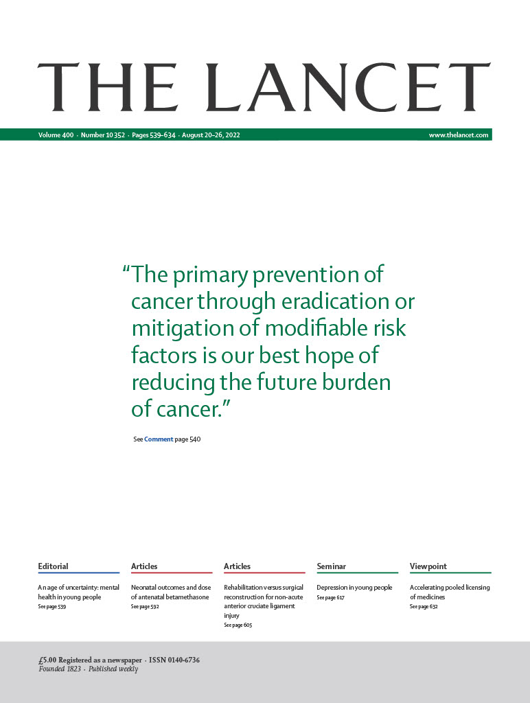 Estimates suggest that, by 2040, around 30 million new cancer cases could be expected annually.

On the cover, <a href="/DiSarfati/">Diana Sarfati</a> &amp; Jason Gurney respond to a new #GBDStudy: The global burden of cancer attributable to risk factors, 2010–19.

Find out more: hubs.li/Q01ksT7w0