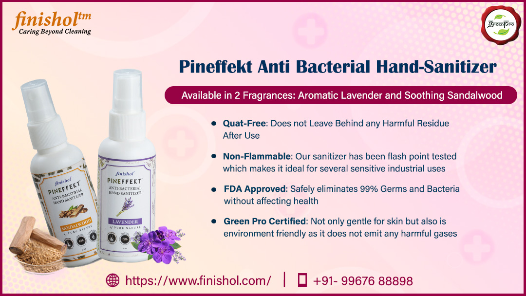 Finishol1's tweet photo. Choosing a hand sanitizer can be difficult, especially one that is safe for sensitive skin.

#Finishol brings to you Pineffekt #HandSanitizer which is gentle on skin and effectively kills germs and bacteria without leaving any harmful residue.

Visit - https://t.co/T4k01fo67o https://t.co/fIp1GdY8bZ