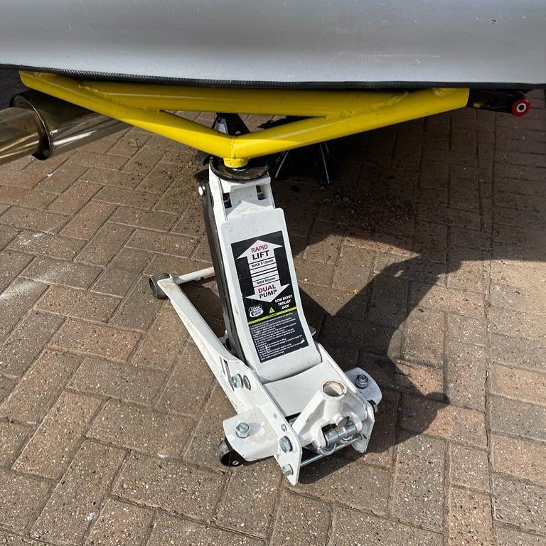 Our TJ250 Low Entry Trolley Jack! Doing it’s job 💯 Will be back in stock very soon 🙌 Why not pre order now 01902450470 #trolleyjack #cars #automotive #slammed #loweredcars #mechanic #autojack