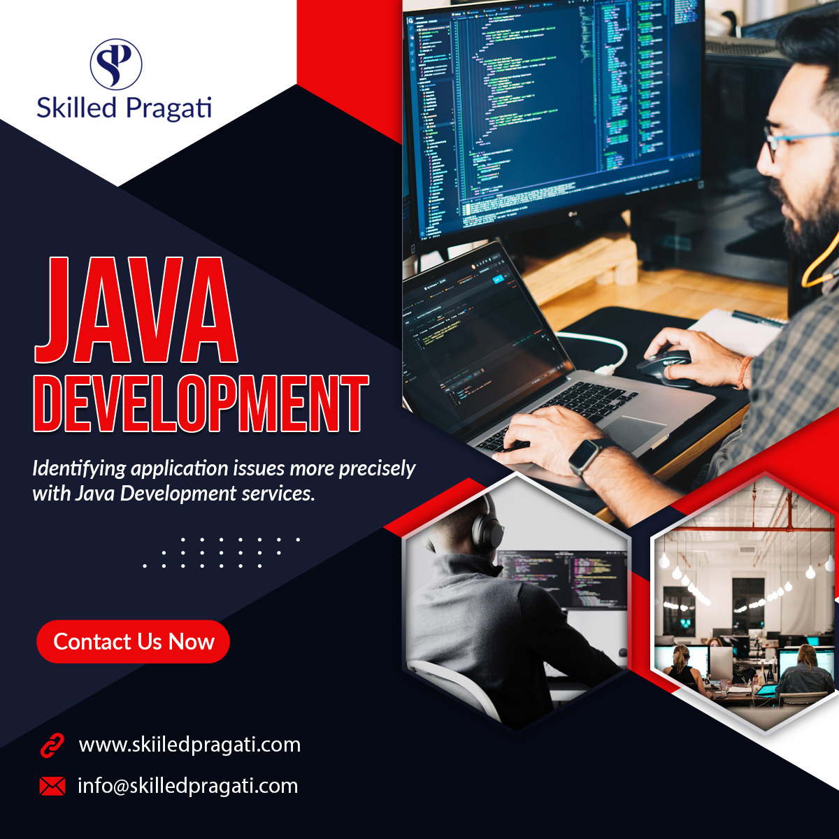 SkilledPragati's tweet image. Introduce robust and secure Java Development and enhance the efficiency of your business.
Website: skilledpragati.com
Email: Info@skilledpragati.com
Phone:- +1 (713) 955-7268
#java #javadevelopement #javalanguage #coding #skilledpragati #itservices #hiring #joinusnow