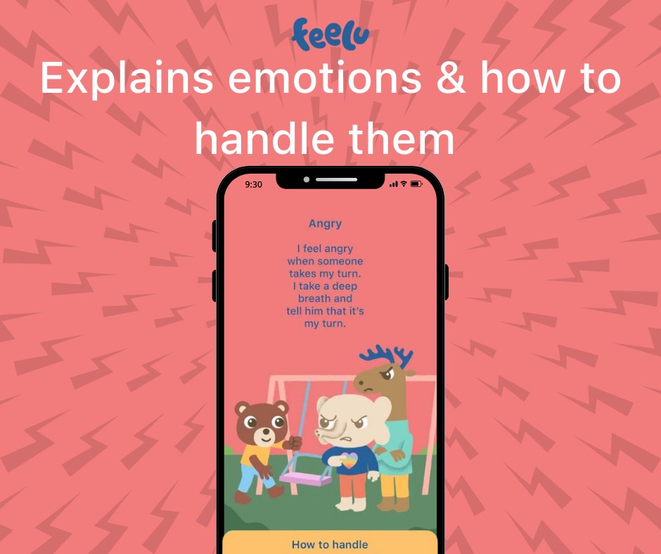 AppFeelu's tweet image. Feelu is an emotions app, designed for ages 3-8 👦 with the help of @littlewhaleinc, used their app creation skills to create an emotional education app. Designed with the new generation in mind, our app allows children to explore their feelings and grow their emotional...