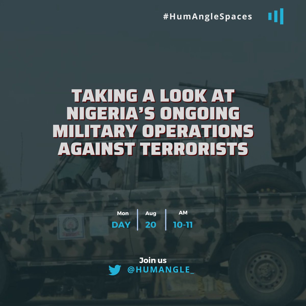 HumAngle_'s tweet photo. Join us on #HumAngleSpaces tomorrow at 10am. https://t.co/DGPdg9HmlW