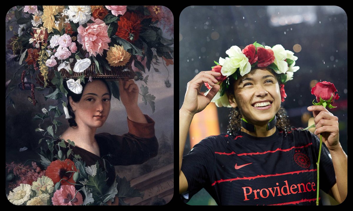 Art but make it 𝕿𝖍𝖔𝖗𝖓𝖘 👩‍🎨🎨

For World Photography Day, our team photographer <a href="/craigmdyer/">Craig Mitchelldyer</a> and <a href="/ArtButSports/">ArtButMakeItSports</a> have collabed to bring us some masterpieces from the past 🧵