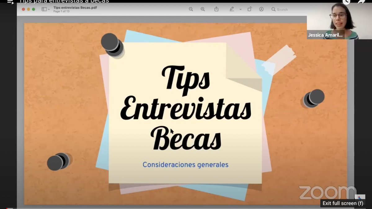 ¿Quedaste para las entrevistas a las becas #Fulbright &amp; #FulbrightCAL?

Te compartimos esta charla "Tips para Entrevistas a Becas" a cargo de nuestra coordinadora y actual becaria Fulbright <a href="/Jess_1967/">jess</a> para que puedas prepararte 🙌🏼😎

👉🏼 bit.ly/3A9m3LJ