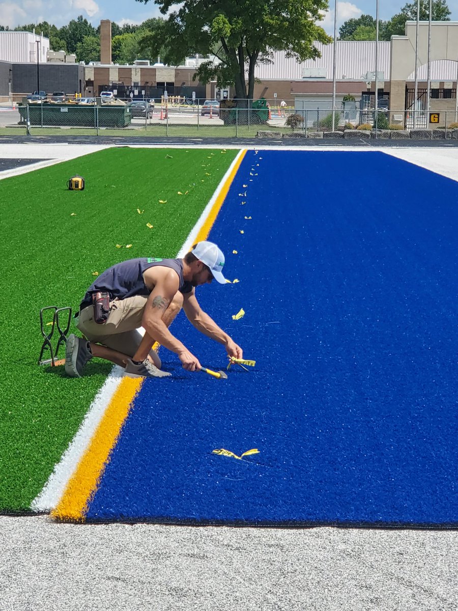 stgoodnough's tweet photo. Check it out! New turf field going in @OFfootball1 @OFallsAB @ofhsalumni @KenCarman @DustinFox37 @FOX8FNTD @ESPNCleveland @ESPNCleveland https://t.co/FsYpf44Sji