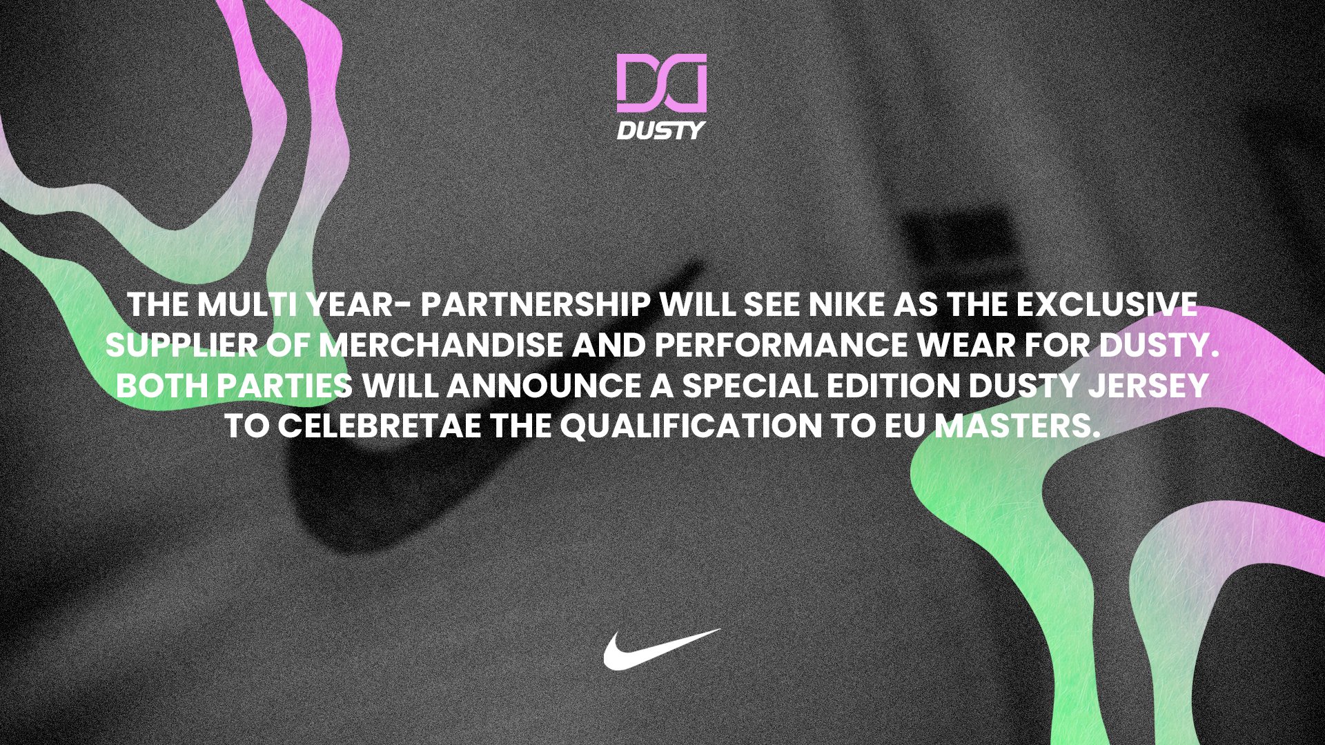 Legítimo Un evento profundo DUSTY on Twitter: "Dusty enters long-term sponsorship with Nike  https://t.co/7ctYY7Pdis" / Twitter