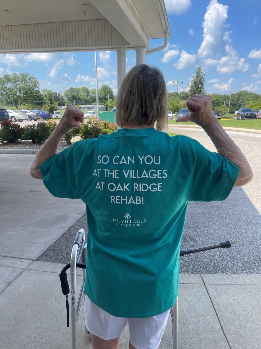 V_OakRidge's tweet photo. Eileen is feeling GREAT after completing her rehab here at Oak Ridge! 
#TrilogyLiving #SynchronyRehab #FeelingGreat https://t.co/kuPlMUgBNU