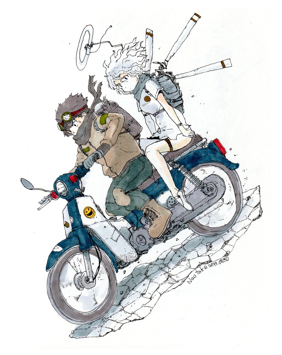 忘れてたけどバイク系のイラスト #バイクの日 