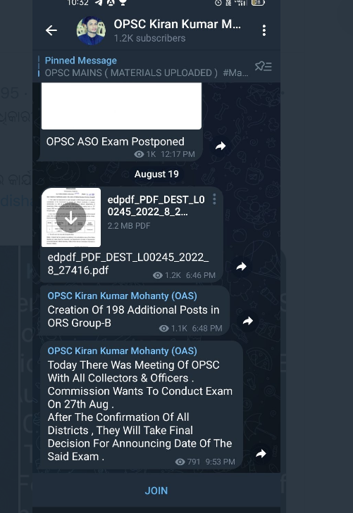 SwotantraK's tweet photo. I strongly urge OPSC at-least publish a notice in such manner that students/aspirants should have a overall clarity that which time period the bord is going to conduct the exam .these rumors harassing many aspirants , take care of it sir .
@CMO_Odisha 
@satyajitips88 https://t.co/AO0l5nALcM