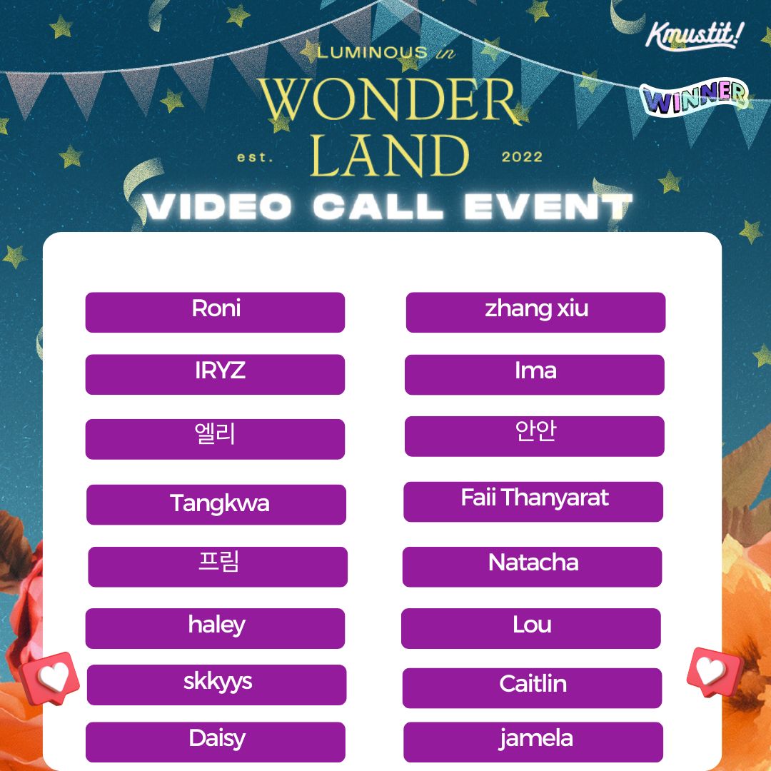 kmustit's tweet photo. Congrats !!!
our winner's of LUMINOUS in WOUND LAND video call sign
#kmustit #kpop #photocard https://t.co/GHojClsty9