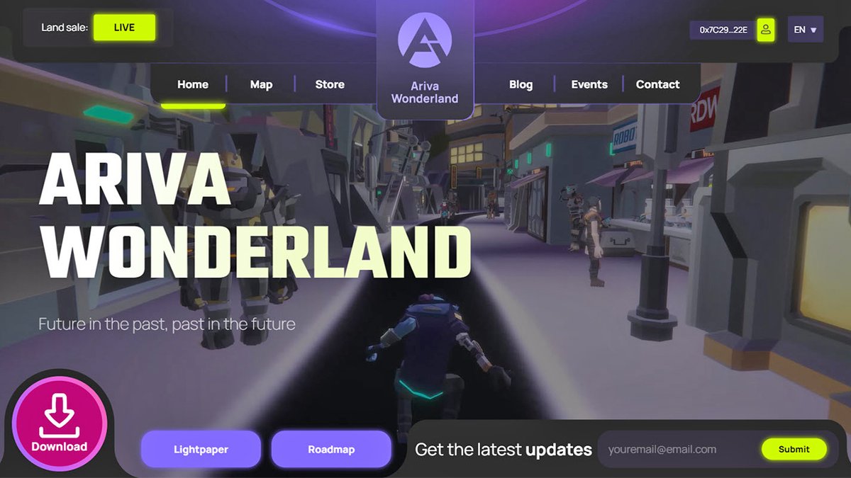 Download #ArivaWonderland Alpha-2 now &amp; embark on this #Web3 #Metaverse adventure.
 
New layers will be patched into this release to follow #buidl live. 

Ariva.Game is updated, don't miss out on the second phase of land sales.

#Ariva #BuildonBNBChain #BNBChain #NFT