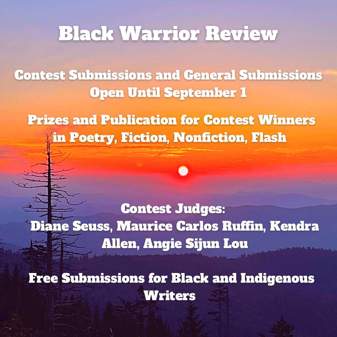 Black Warrior Review Subs open! on Twitter "Submissions for our 2022