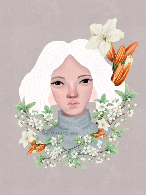 Apologies for the initial mess-up! My first creator for these Feature Fridays is ! I love her unique use of graphic shapes and painterly elements in her portraits! Go give her a follow  