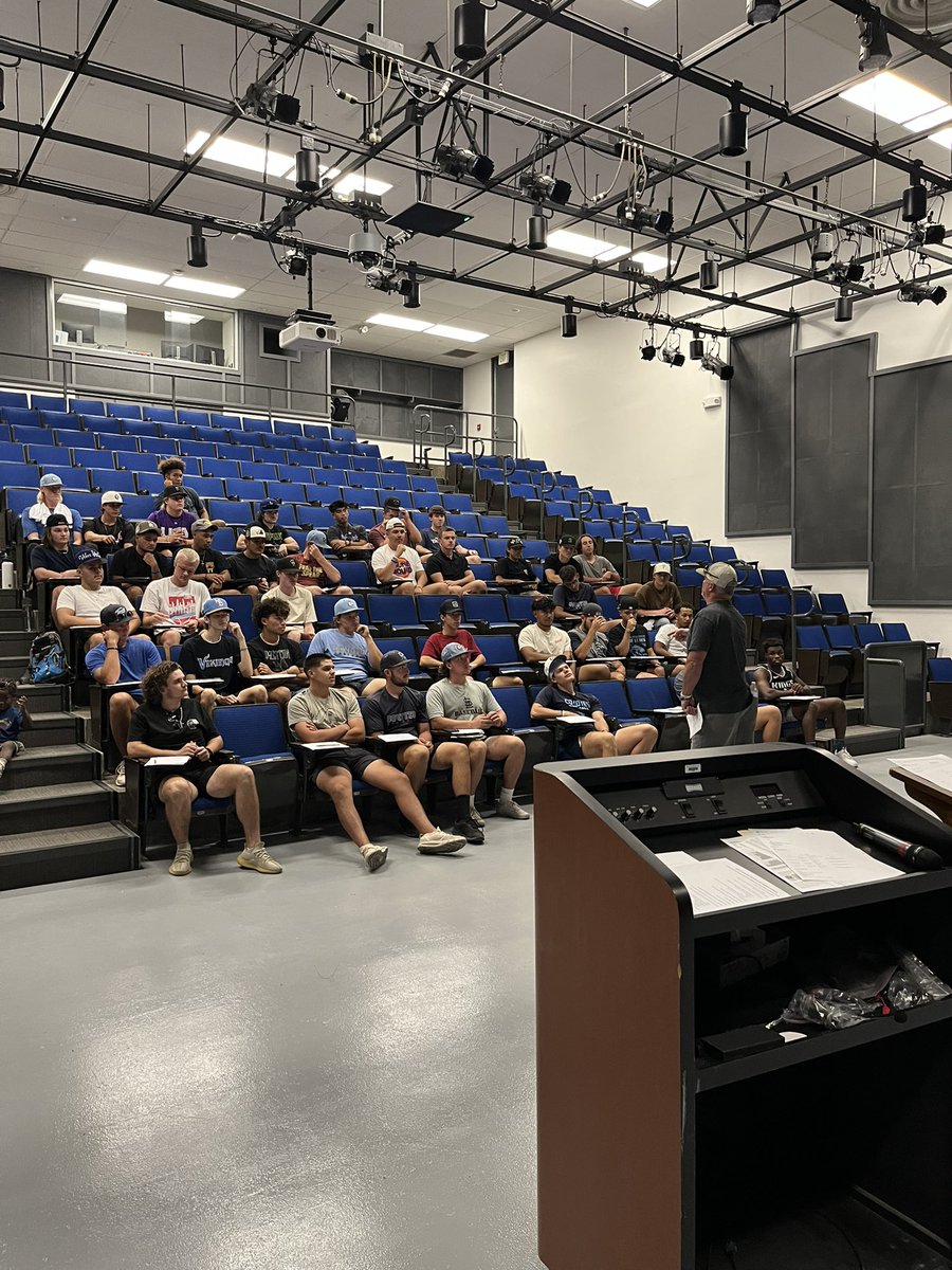 Coach Scott addressing the boys for the first time! #HowlYes