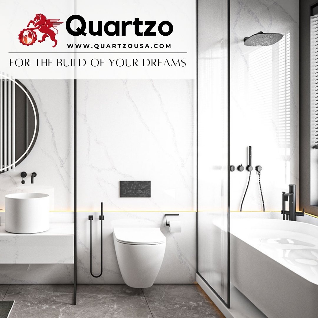 Durable, sustainable, and beautiful, our #quartz instantly upgrades any build. Visit us at our website to see our full product line, read customer reviews, and schedule your free, no-obligation consultation today. #stone #table #backsplash #flooring #countertop #remodel