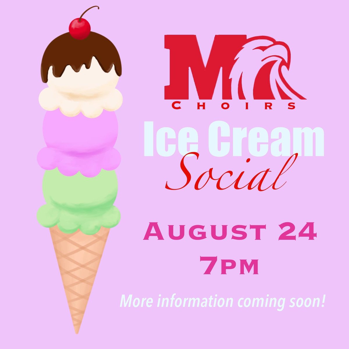 Next Wednesday! Let’s all scream (or sing) for ice cream!