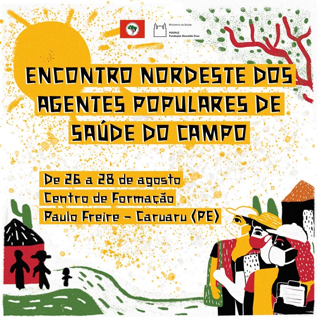 MST_Oficial's tweet photo. ✊🏿👩🏿⚕🚩 Nos dias 26, 27 e 28 de agosto, no Centro de Formação Paulo Freire, localizado no assentamento Normandia, em Caruaru (PE), acontece o Encontro Nordeste dos Agentes Populares de Saúde do Campo.

#SaúdePopular #AgentesPopulares #MSTemDefesaDoSUS https://t.co/yPAFtvqCJl